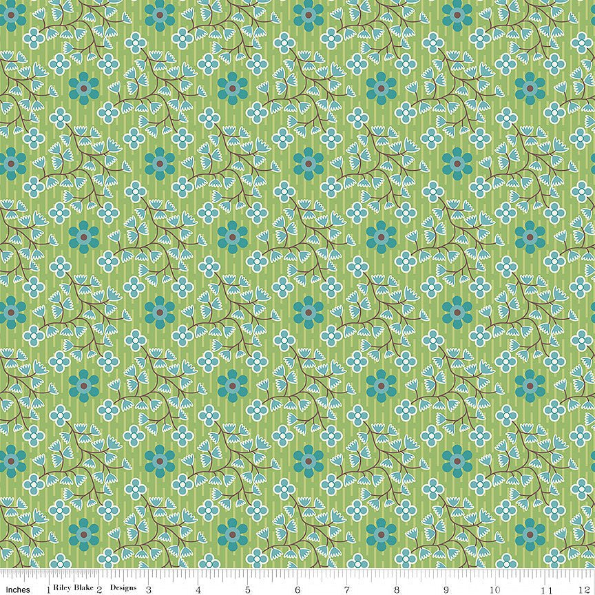 Gentler Times Swell Basil - Riley Blake from Fort Worth Fabric Studio
