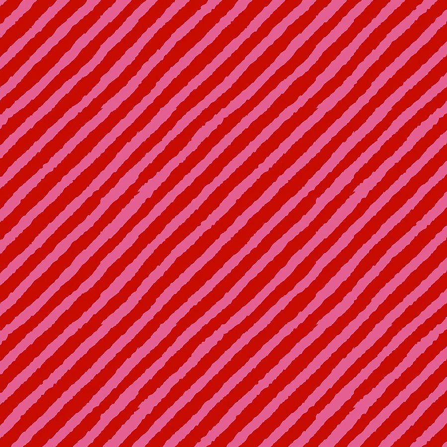Ginger Cat Christmas Candy Stripes Red – Remnant 45″ × 44″ - Timeless Treasures from Fort Worth Fabric Studio