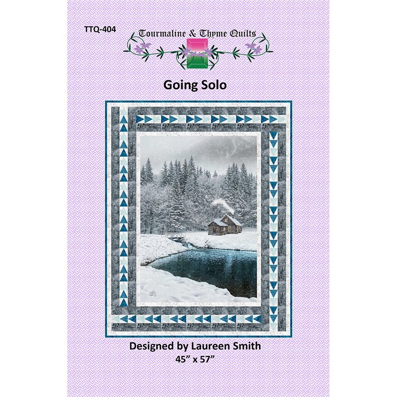 Going Solo Quilt Pattern by Tourmaline & Thyme Quilts - Hoffman from Fort Worth Fabric Studio