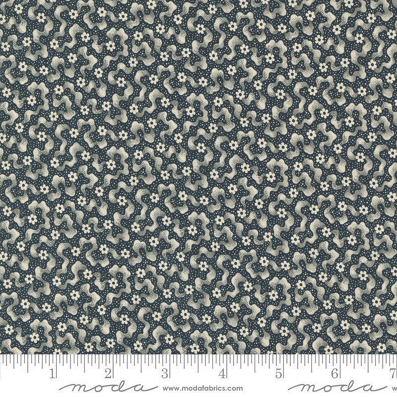 Goodnight Irene Floral Ripples Graphite - Moda from Fort Worth Fabric Studio