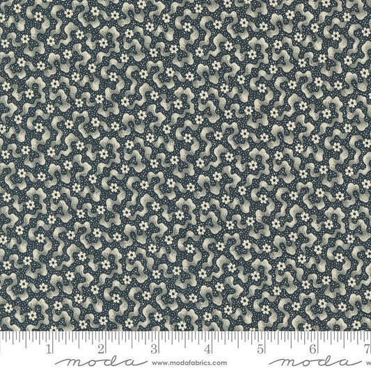 Goodnight Irene Floral Ripples Graphite - Moda from Fort Worth Fabric Studio