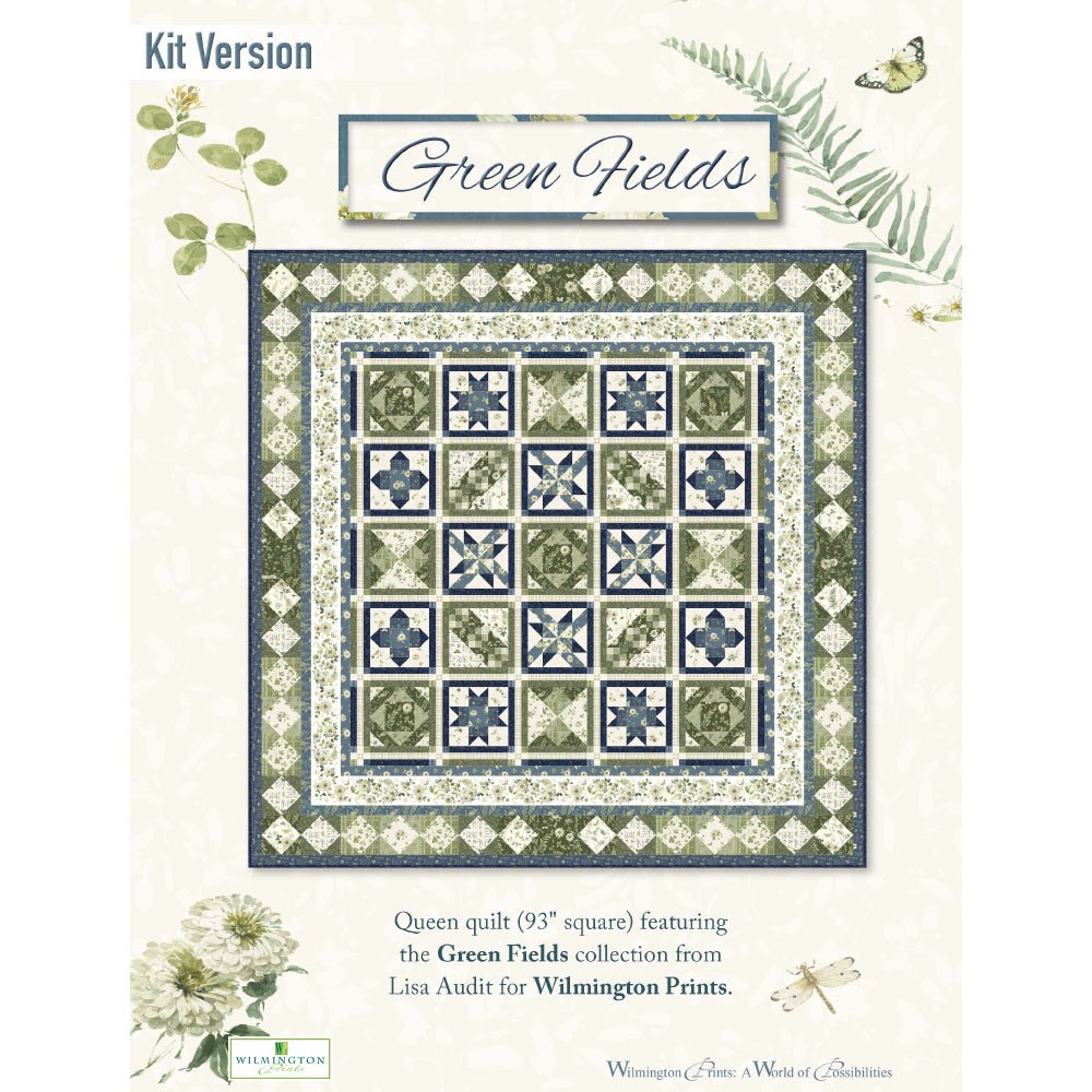 Green Fields Quilt Pattern from Wilmington PDF Download - Wilmington Prints from Fort Worth Fabric Studio