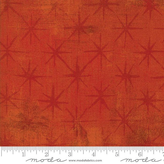 Grunge Seeing Stars Pumpkin - Moda from Fort Worth Fabric Studio