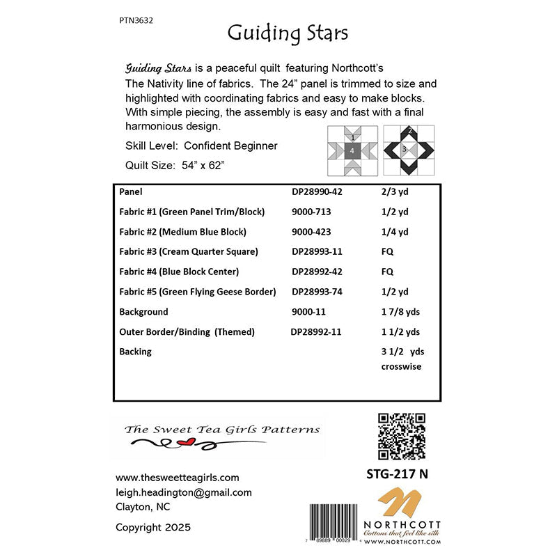 Guiding Stars Quilt Pattern by The Sweet Tea Girls Patterns - The Sweet Tea Girls Patterns from Fort Worth Fabric Studio