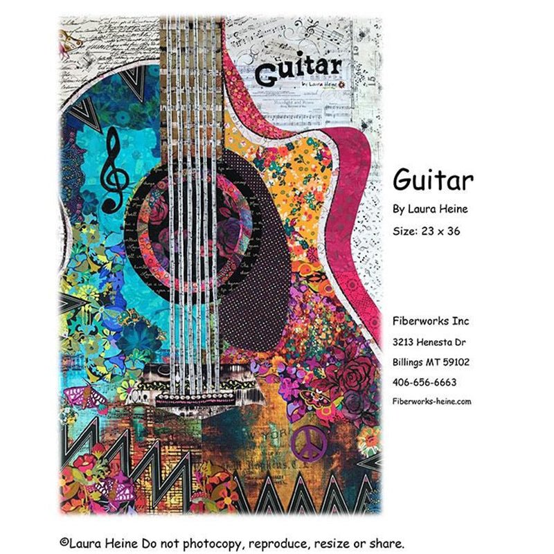 Guitar Quilt Pattern from Fiberworks Inc - Fiberworks Inc from Fort Worth Fabric Studio