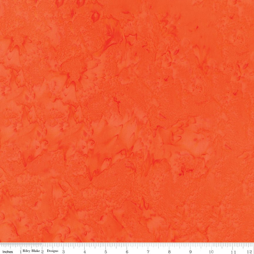 Hand - Dyes Batiks Mandarin - Riley Blake from Fort Worth Fabric Studio