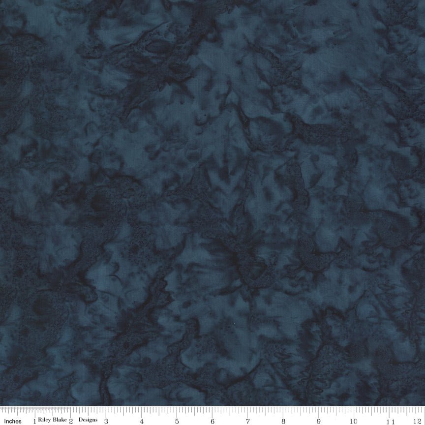 Hand - Dyes Batiks Midnight - Riley Blake from Fort Worth Fabric Studio