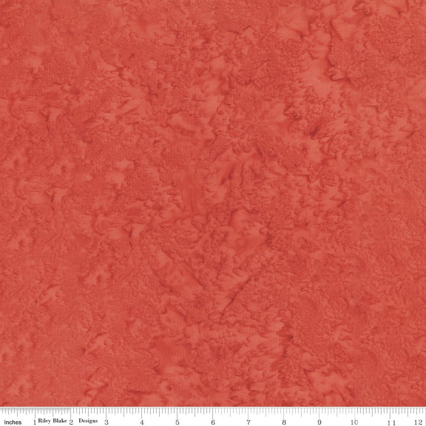 Hand - Dyes Batiks Red Fox - Riley Blake from Fort Worth Fabric Studio