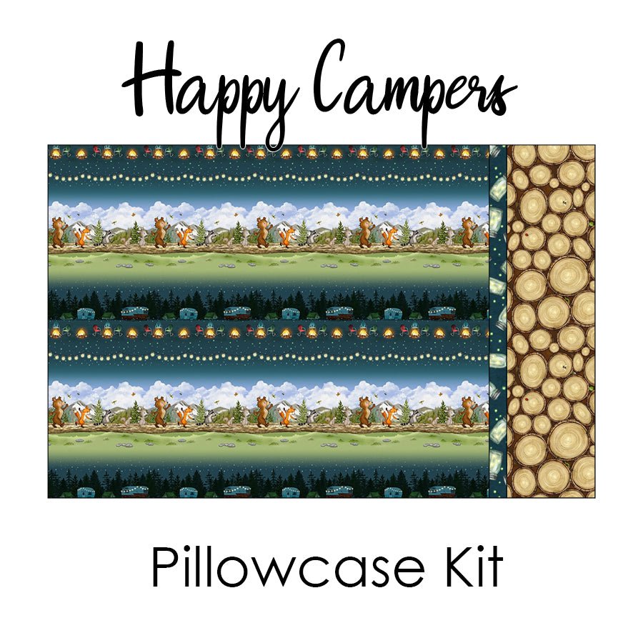Happy Campers Pillowcase Kit from Henry Glass - Henry Glass from Fort Worth Fabric Studio