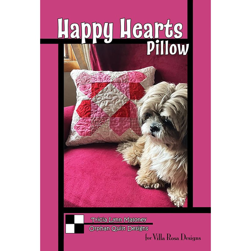 Happy Hearts Pillow Pattern PDF Download Pattern PDF by Villa Rosa Designs