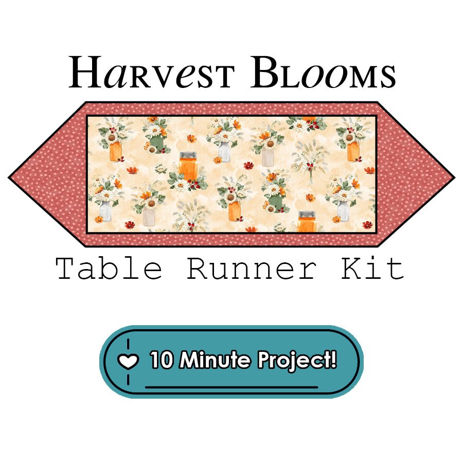 Harvest Blooms Table Runner Kit Wilmington - Wilmington Prints from Fort Worth Fabric Studio