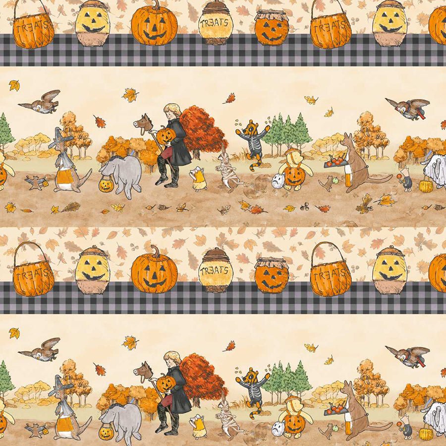 Haunted Acre Wood Stripe Yellow - Studio E from Fort Worth Fabric Studio