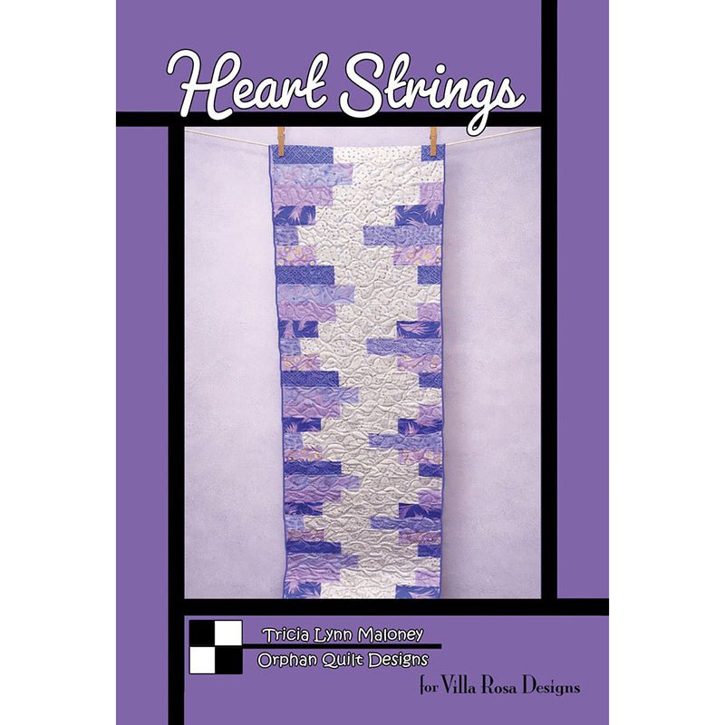 Heart Strings Table Runner Pattern PDF Download - Villa Rosa Designs from Fort Worth Fabric Studio