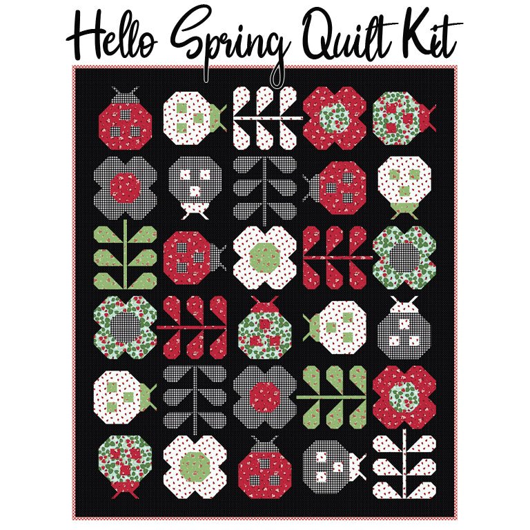 Hello Spring Quilt Kit with Little Ladybug from Riley Blake - Riley Blake from Fort Worth Fabric Studio