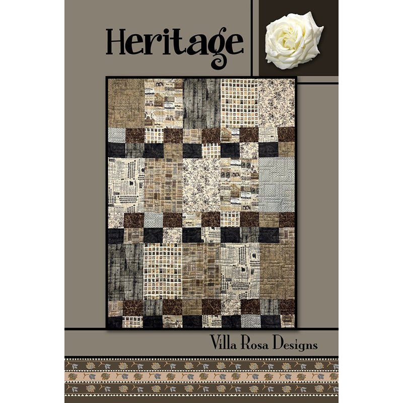 Heritage Quilt Pattern PDF Download - Villa Rosa Designs from Fort Worth Fabric Studio