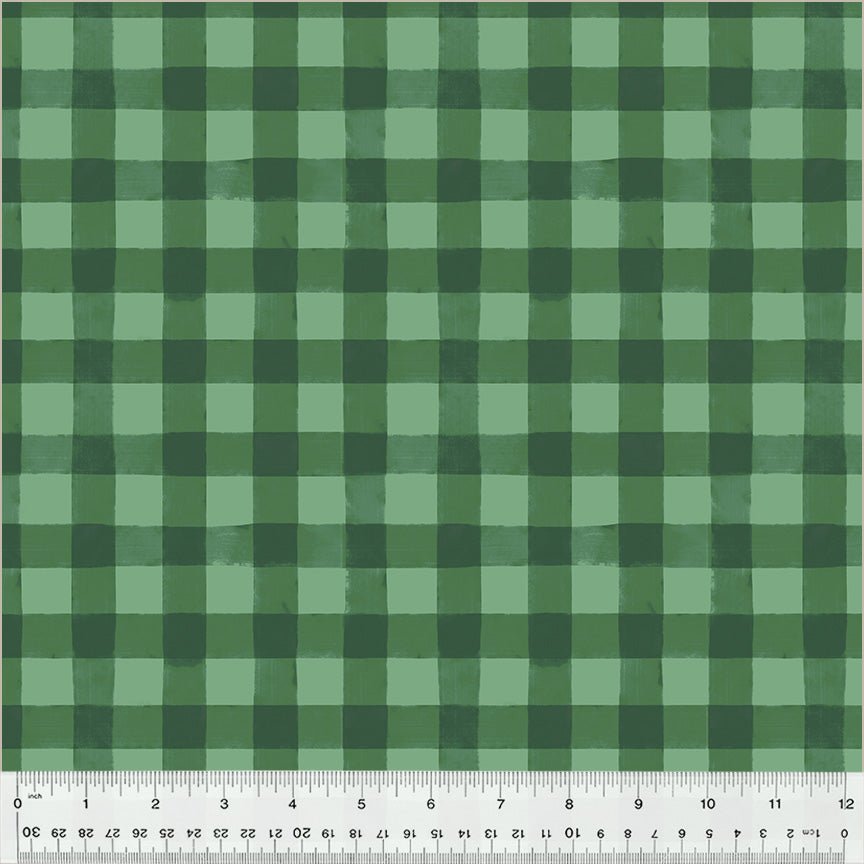 Highland Hooves Picnic Plaid Grassland - Windham from Fort Worth Fabric Studio