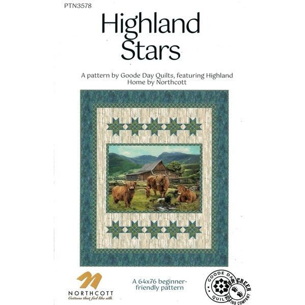 Highland Stars Quilt Pattern by Goode Day Quilts - Goode Day Quilts from Fort Worth Fabric Studio