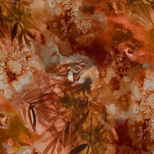 Highlander Leaf Texture Syrup - Studio E from Fort Worth Fabric Studio