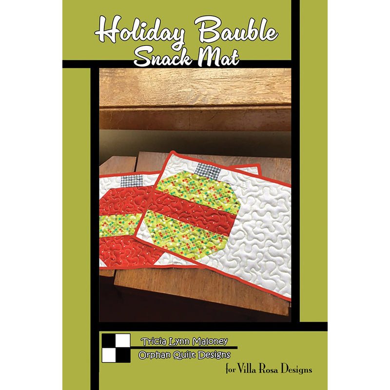 Holiday Bauble Snack Mat Pattern PDF Download - Villa Rosa Designs from Fort Worth Fabric Studio