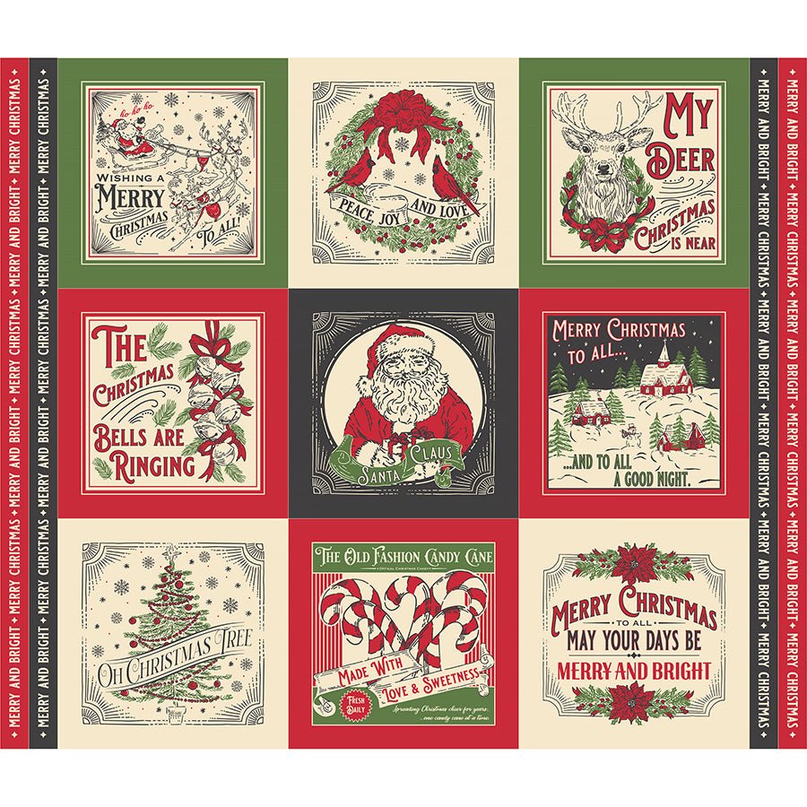 Holiday Cheer 36" Panel Natural - Moda from Fort Worth Fabric Studio