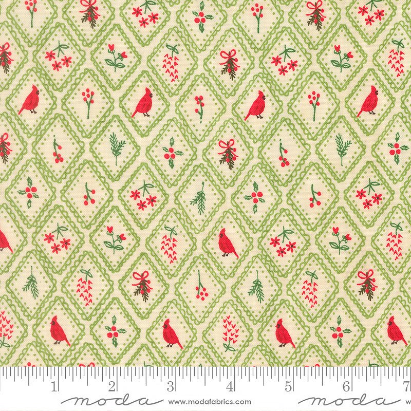 Holiday Cheer Christmas Charm Mistletoe - Moda from Fort Worth Fabric Studio