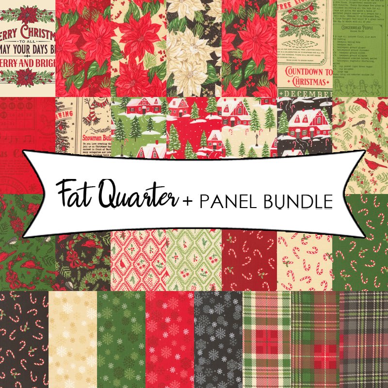 Holiday Cheer Fat Quarter + Panel Bundle - Moda from Fort Worth Fabric Studio