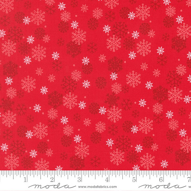 Holiday Cheer Snow Poinsettia - Moda from Fort Worth Fabric Studio