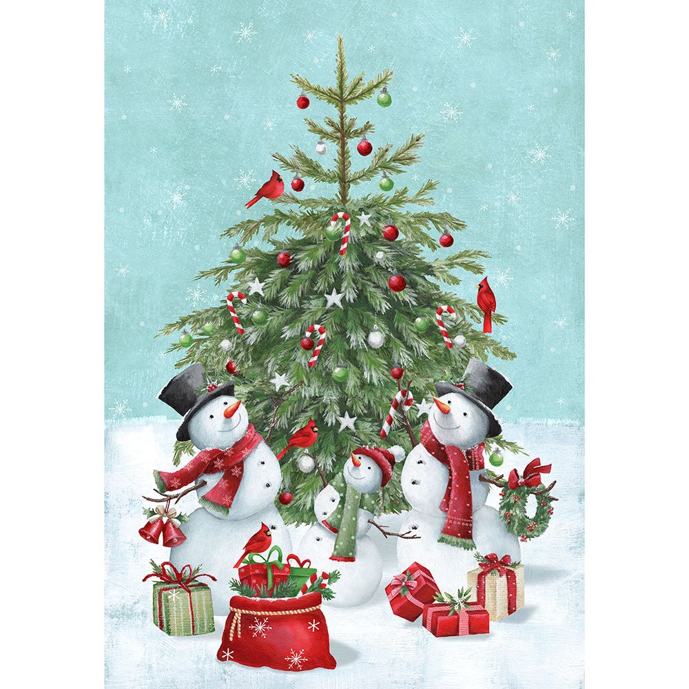 Holly Jolly 30" Snowman Panel Turquoise Multi - Northcott from Fort Worth Fabric Studio