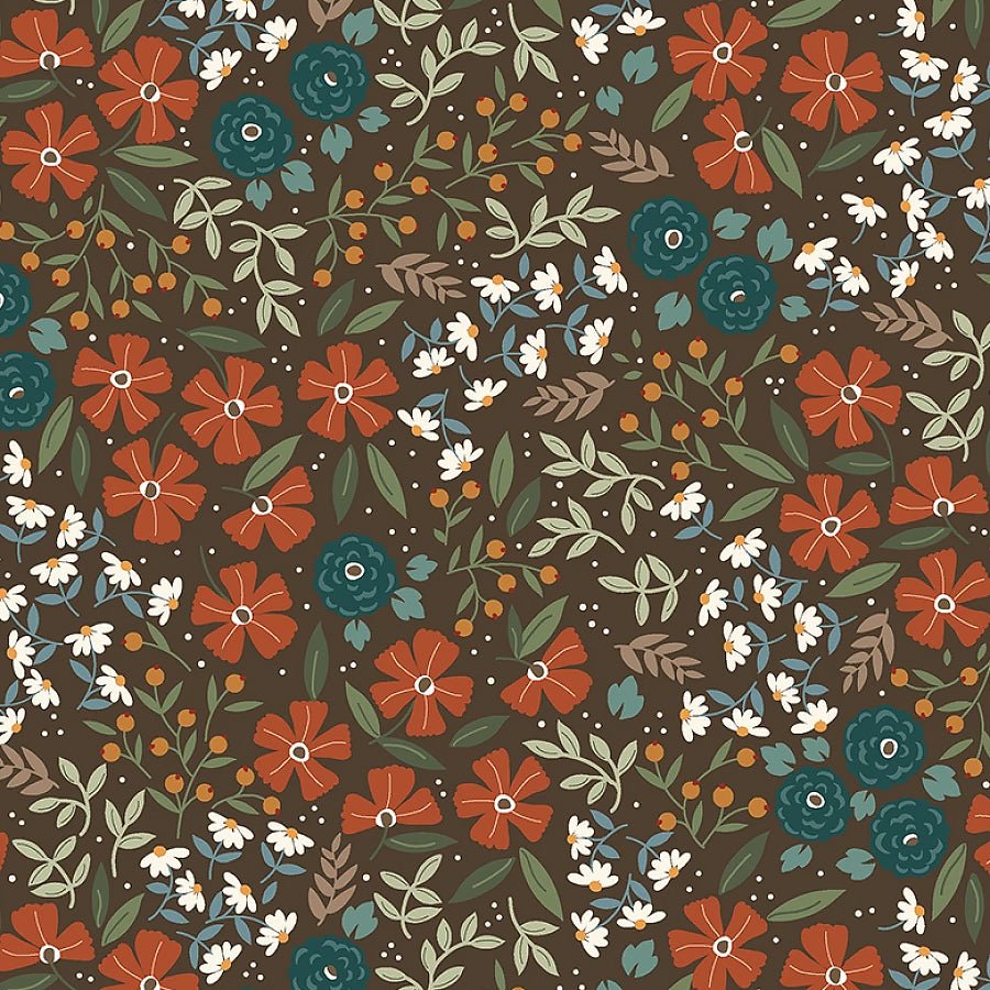 Honeycrisp Efflorescent Brown - Windham from Fort Worth Fabric Studio