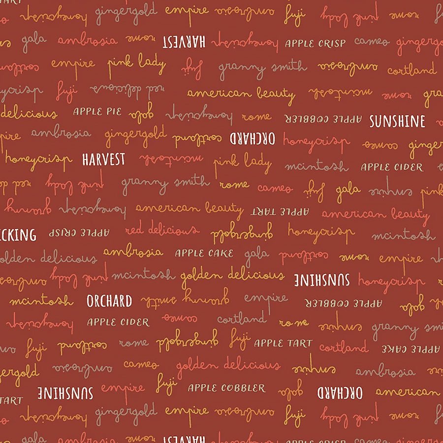 Honeycrisp Orchard Delights Ruby - Windham from Fort Worth Fabric Studio