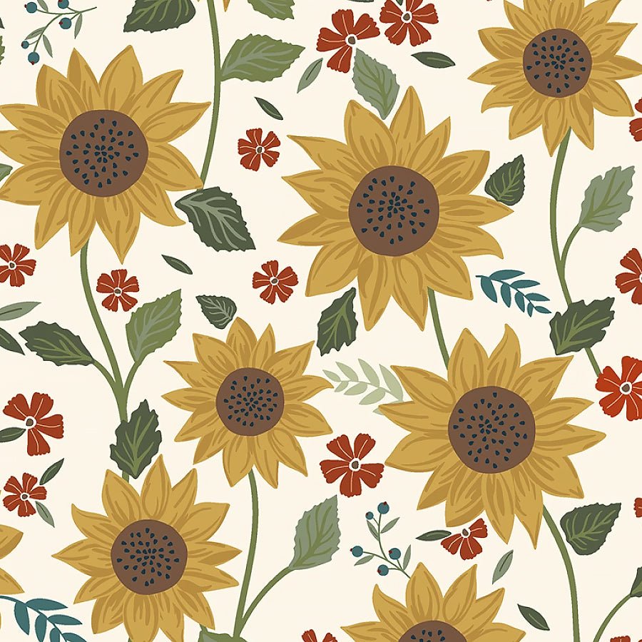 Honeycrisp Sunshine Ivory - Windham from Fort Worth Fabric Studio