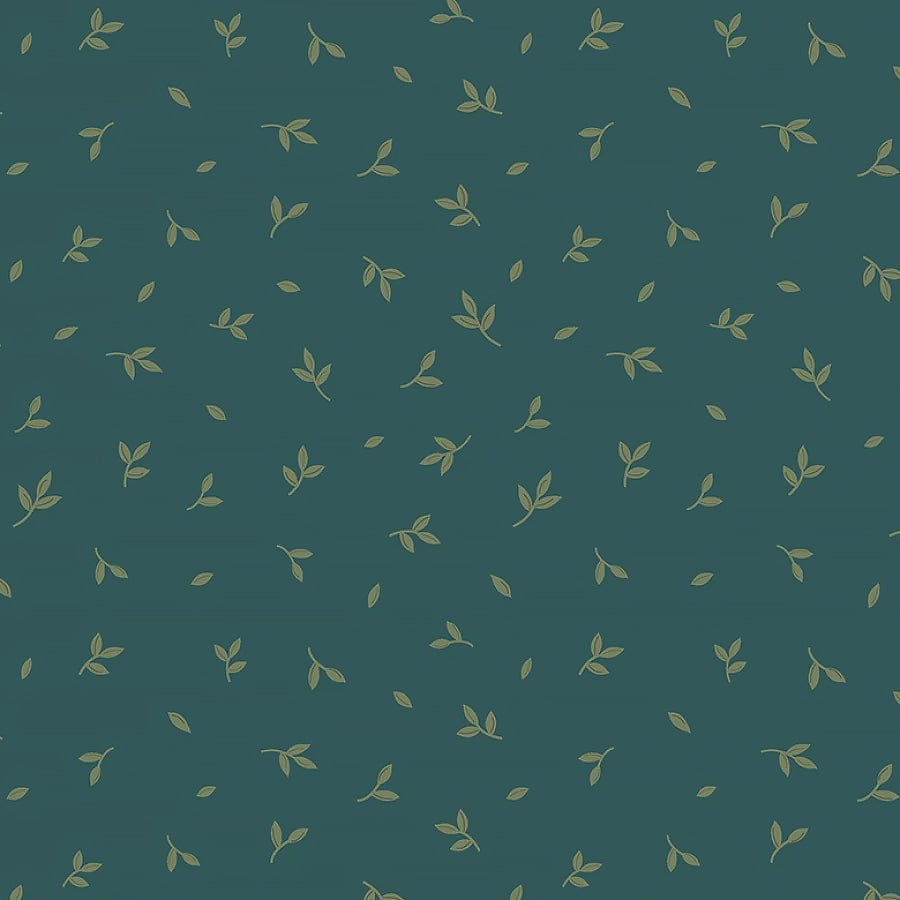 Honeycrisp Tumbling Leaves Spruce - Windham from Fort Worth Fabric Studio