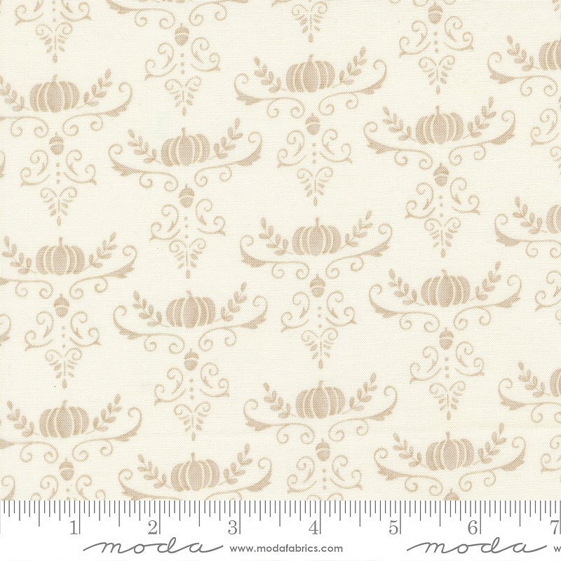 I Love Fall Most Of All Pumpkins & Vines Warm White - Moda from Fort Worth Fabric Studio