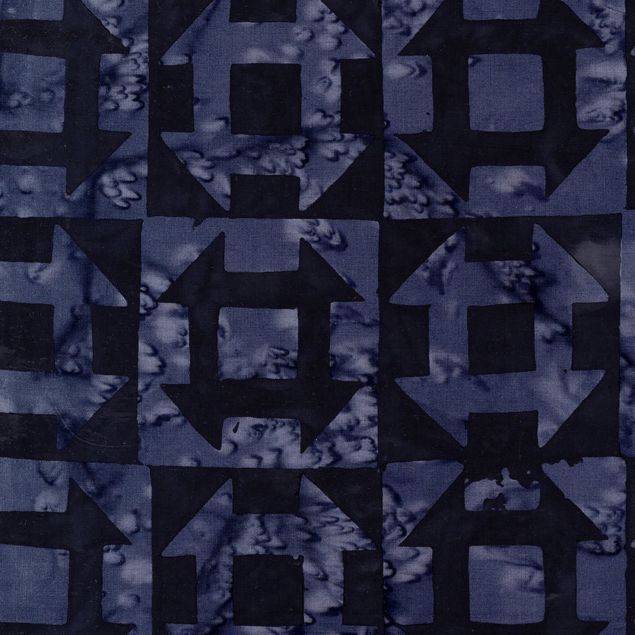 Ink & Edge Batiks Churn Dash Ink - Anthology Batiks from Fort Worth Fabric Studio