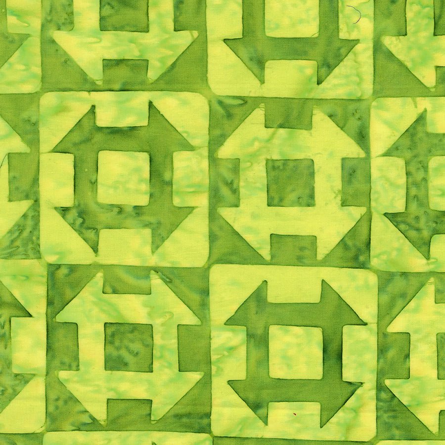 Ink & Edge Batiks Churn Dash Sweet Pea - Anthology Batiks from Fort Worth Fabric Studio
