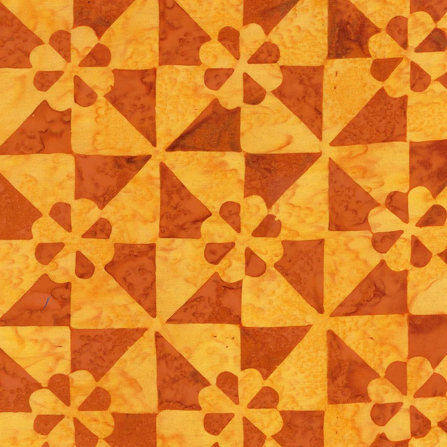 Ink & Edge Batiks Hearts & Gizzards Cheddar - Anthology Batiks from Fort Worth Fabric Studio