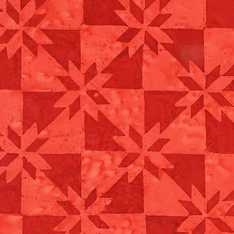 Ink & Edge Batiks Hunter's Star Ruby - Anthology Batiks from Fort Worth Fabric Studio