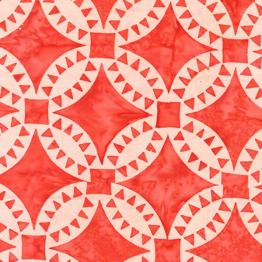 Ink & Edge Batiks Pickle Dish Coral - Anthology Batiks from Fort Worth Fabric Studio