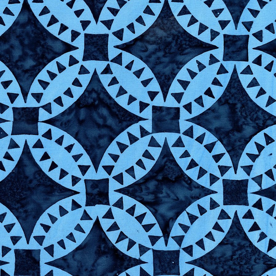 Ink & Edge Batiks Pickle Dish Denim - Anthology Batiks from Fort Worth Fabric Studio