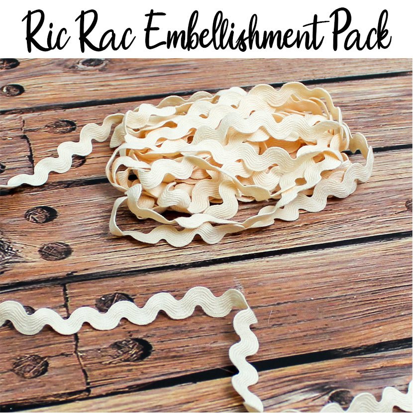 Ivory Ric Rac Pack 3/4 Inch Pack of 6 Yards - Trim Trends from Fort Worth Fabric Studio