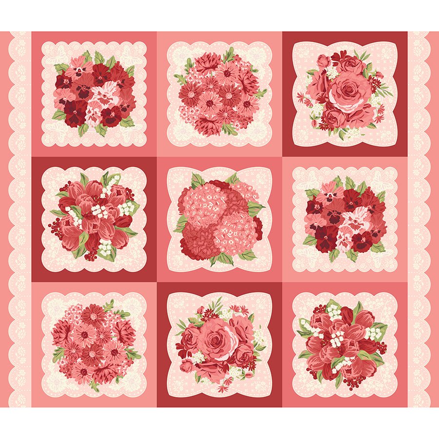 Je T'aime 36" Panel Lace - Moda from Fort Worth Fabric Studio