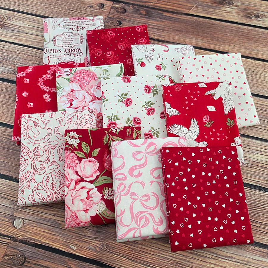 Je T'aime Fat Quarter Bundle - Moda from Fort Worth Fabric Studio