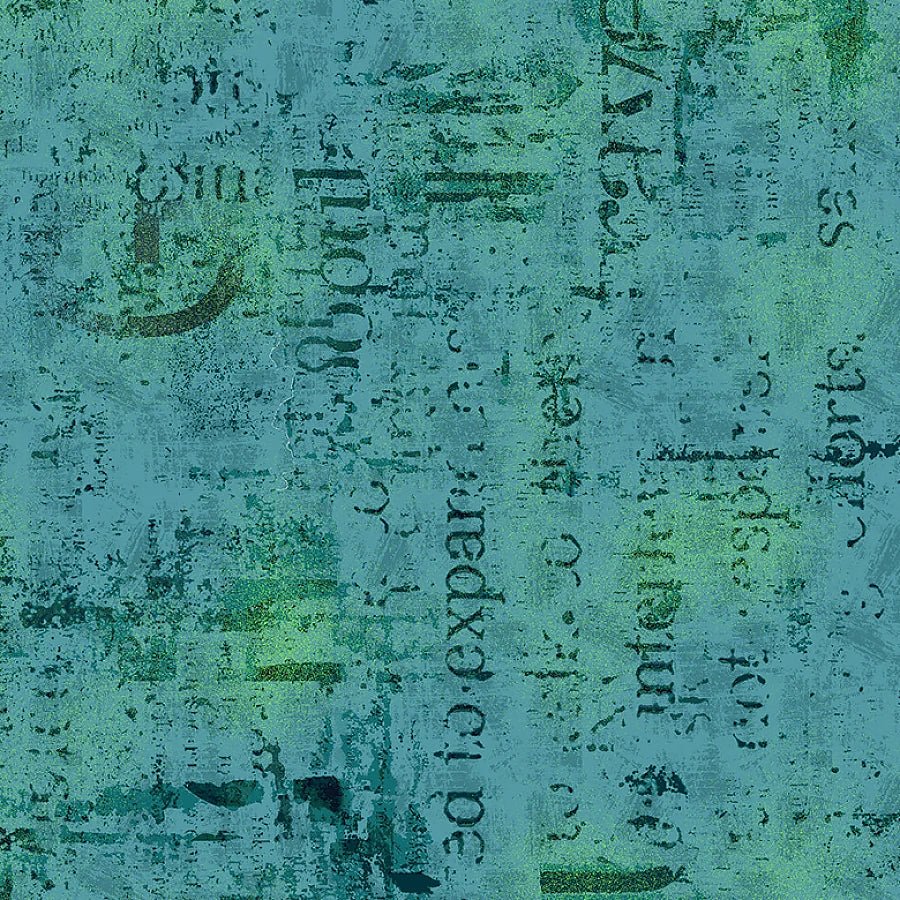 Just Sayin' Mixed Media Texture Light Teal - Studio E from Fort Worth Fabric Studio