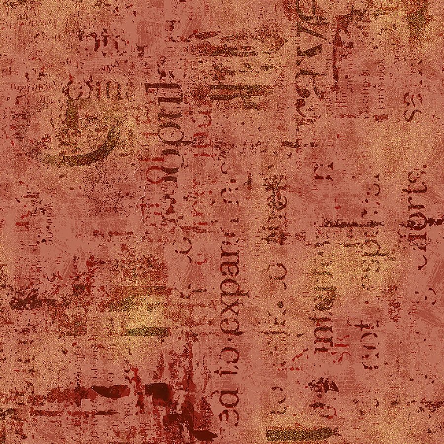 Just Sayin' Mixed Media Texture Terracotta - Studio E from Fort Worth Fabric Studio