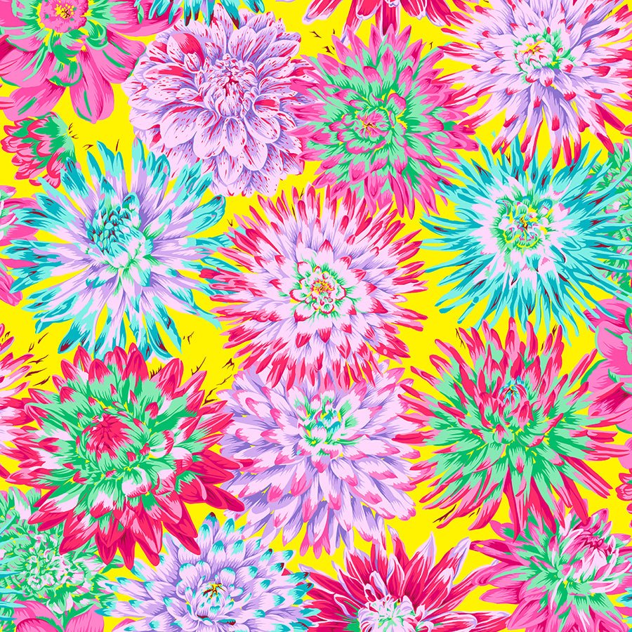 Kaffe Fassett Collective Cactus Dahlia Spring - Free Spirit from Fort Worth Fabric Studio
