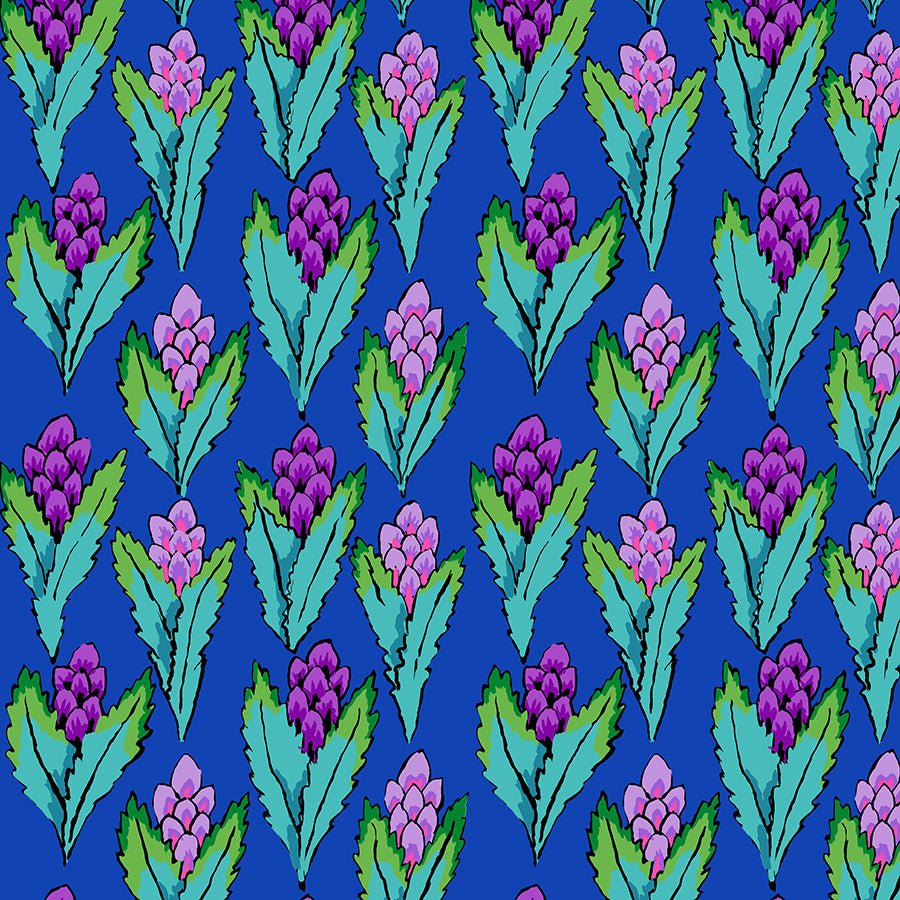 Kaffe Fassett Collective Hyacinth Blue - Free Spirit from Fort Worth Fabric Studio