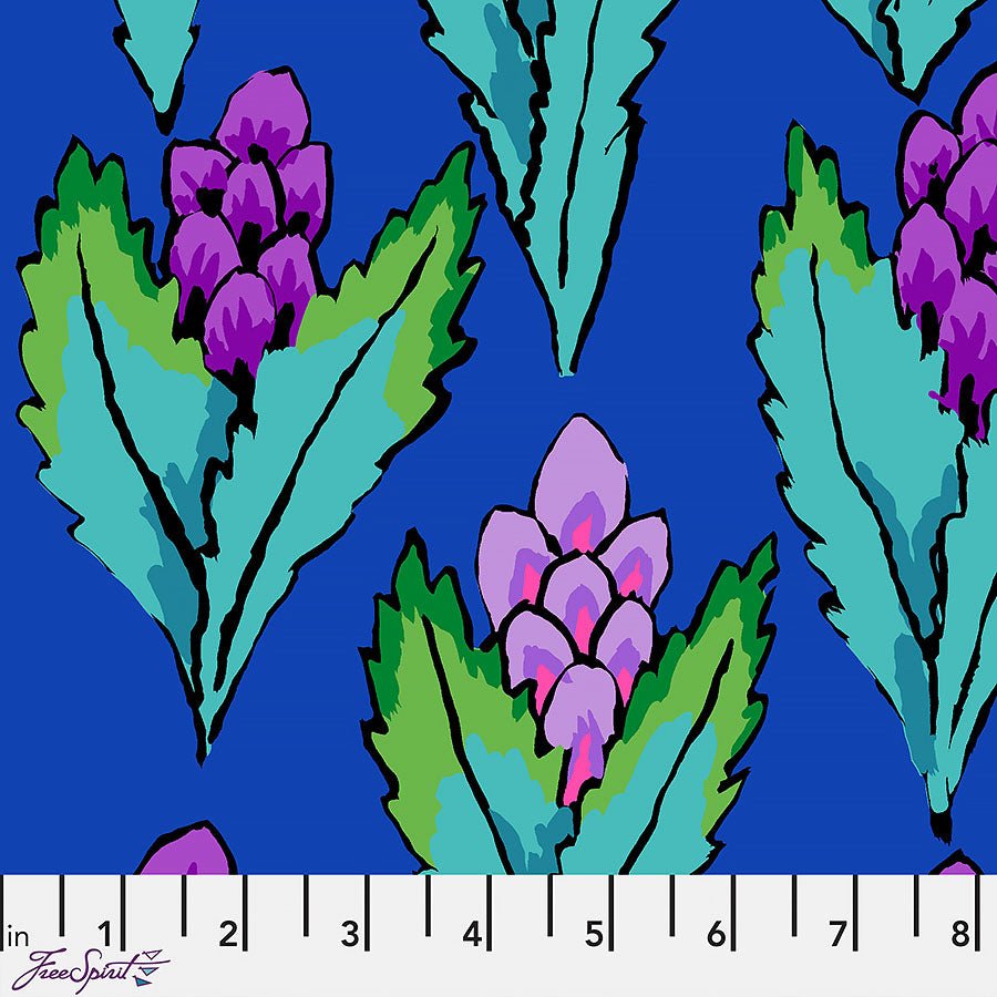 Kaffe Fassett Collective Hyacinth Blue - Free Spirit from Fort Worth Fabric Studio