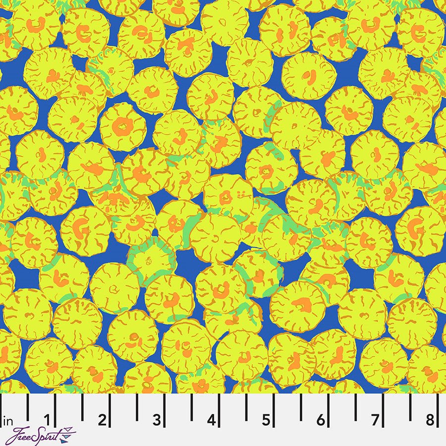 Kaffe Fassett Collective Sand Dollar Blue - Free Spirit from Fort Worth Fabric Studio