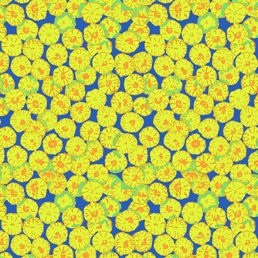 Kaffe Fassett Collective Sand Dollar Blue - Free Spirit from Fort Worth Fabric Studio