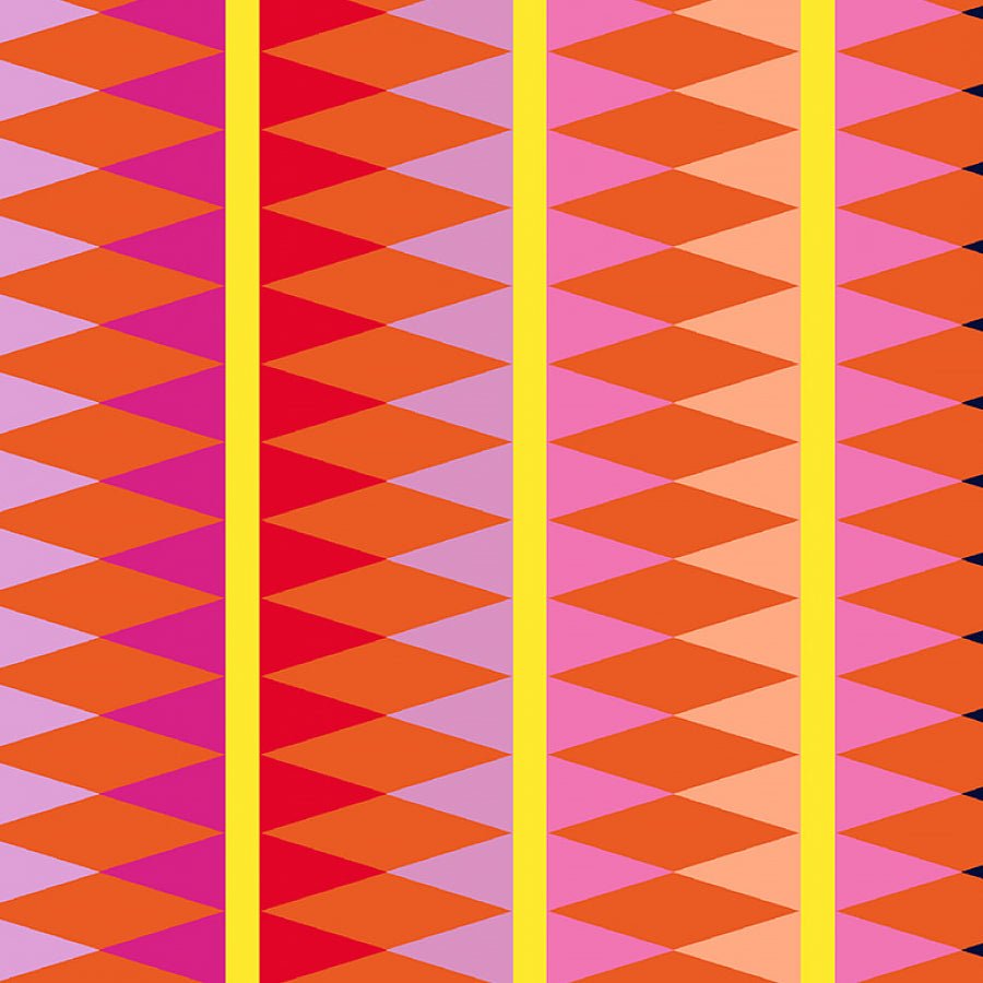 Kaleidoscope Trove Marigold - Windham from Fort Worth Fabric Studio